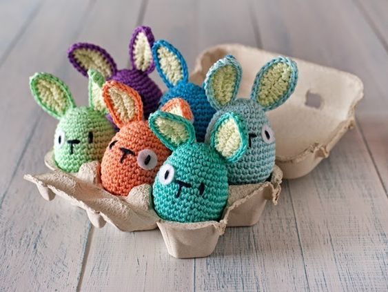 how to crochet easter eggs 2