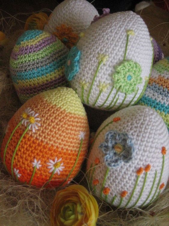 how to crochet easter eggs 5