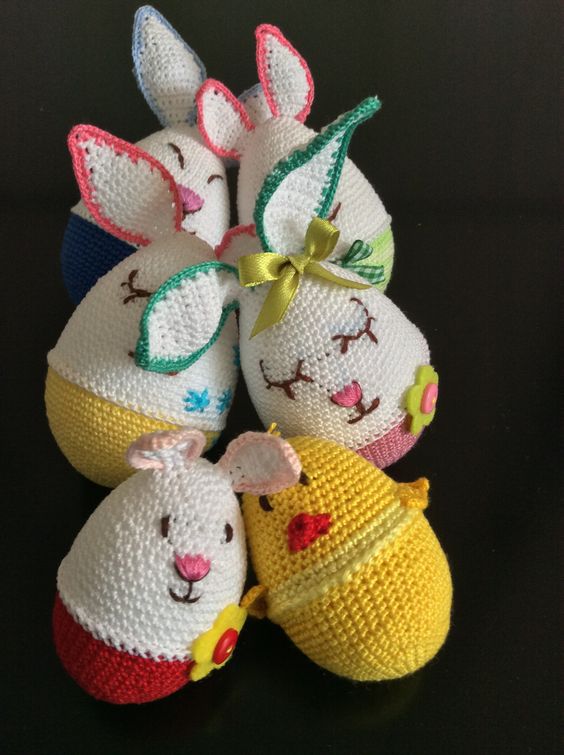 how to crochet easter eggs 7