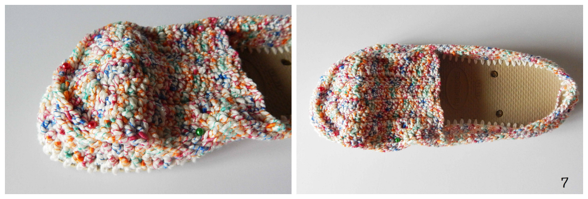 how to crochet espadrilles 4