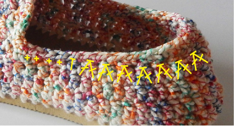 how to crochet espadrilles 6