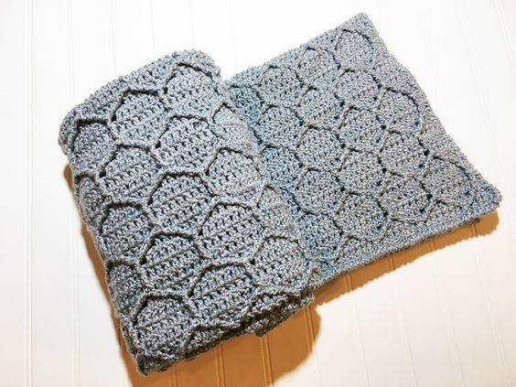 how to crochet honeycomb stitch 2