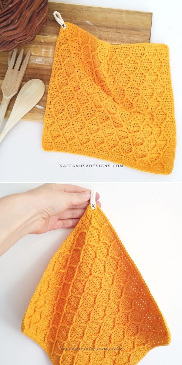 how to crochet honeycomb stitch 5