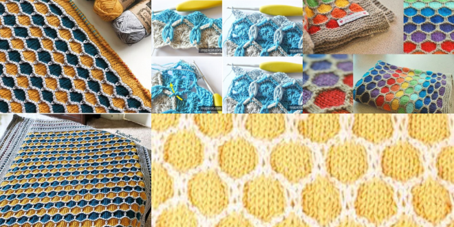 how to crochet honeycomb stitch