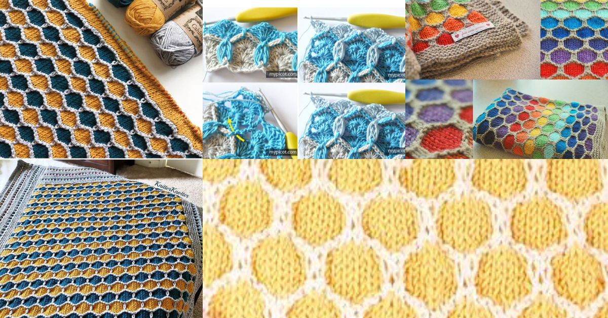 how to crochet honeycomb stitch