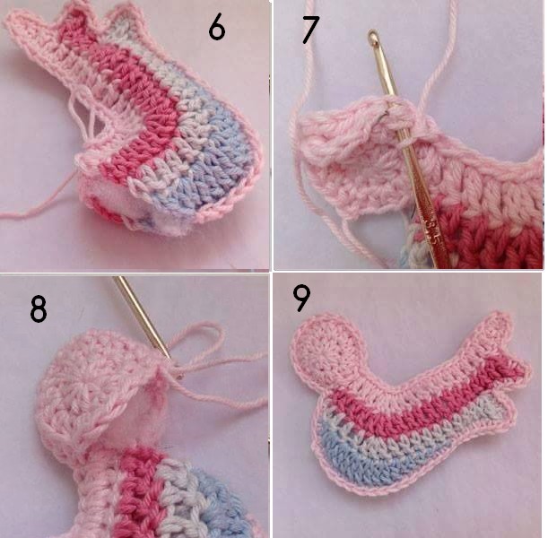 how to crochet little birds 6