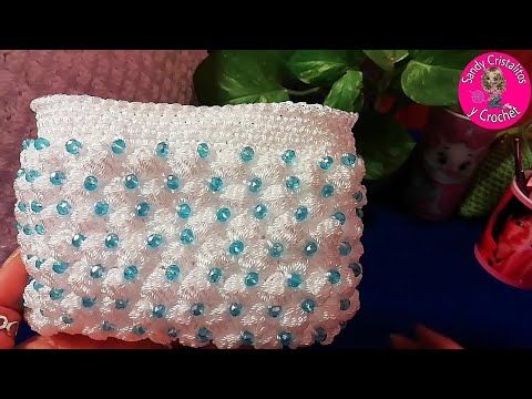 how to crochet mini pouch with pearl 6