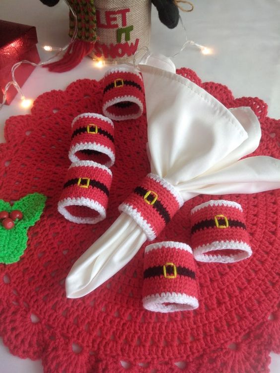 how to crochet napkin rings 12