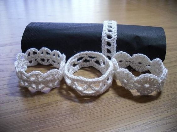how to crochet napkin rings 7