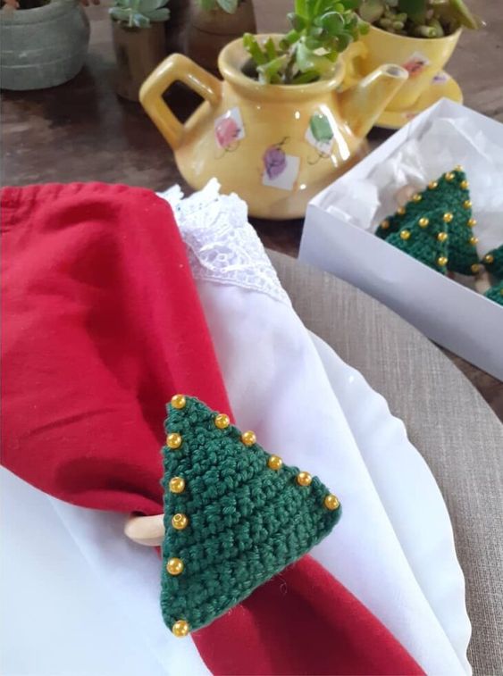 how to crochet napkin rings