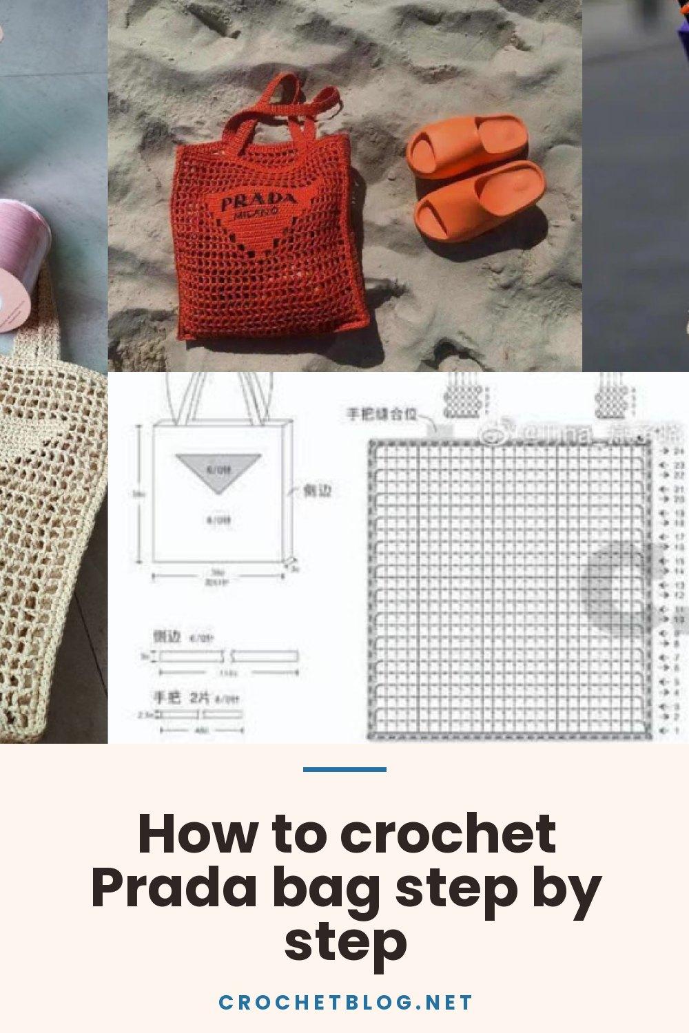 How to crochet Prada bag step by step