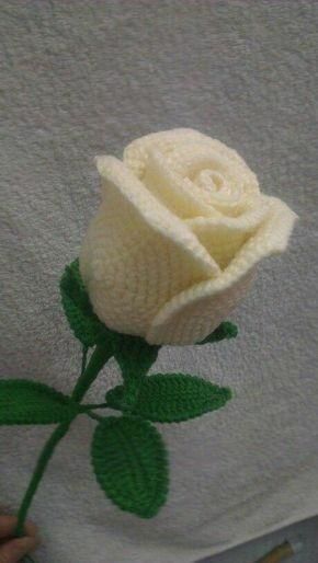 how to crochet roses 6