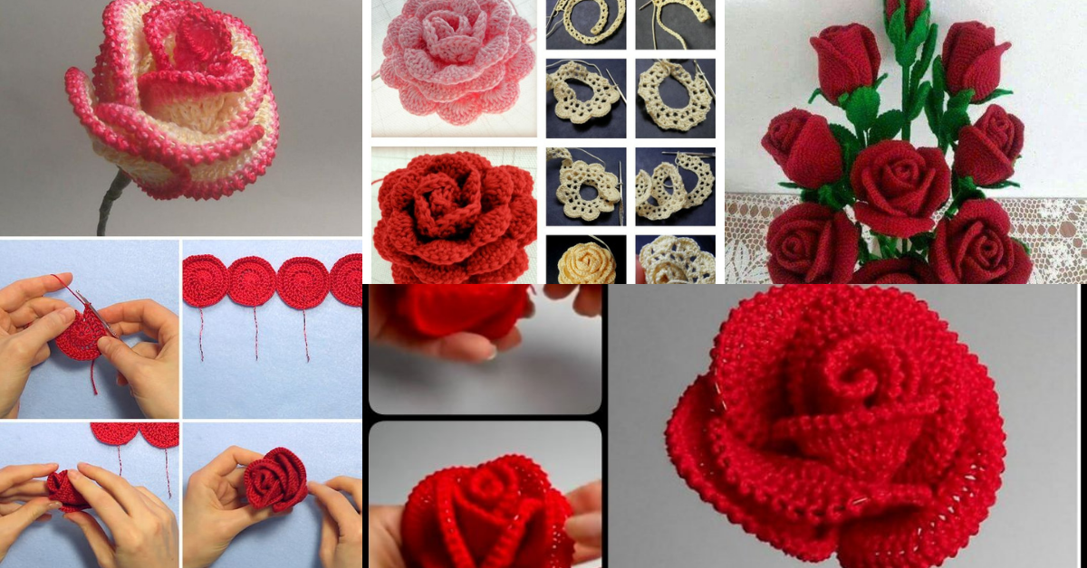 how to crochet roses