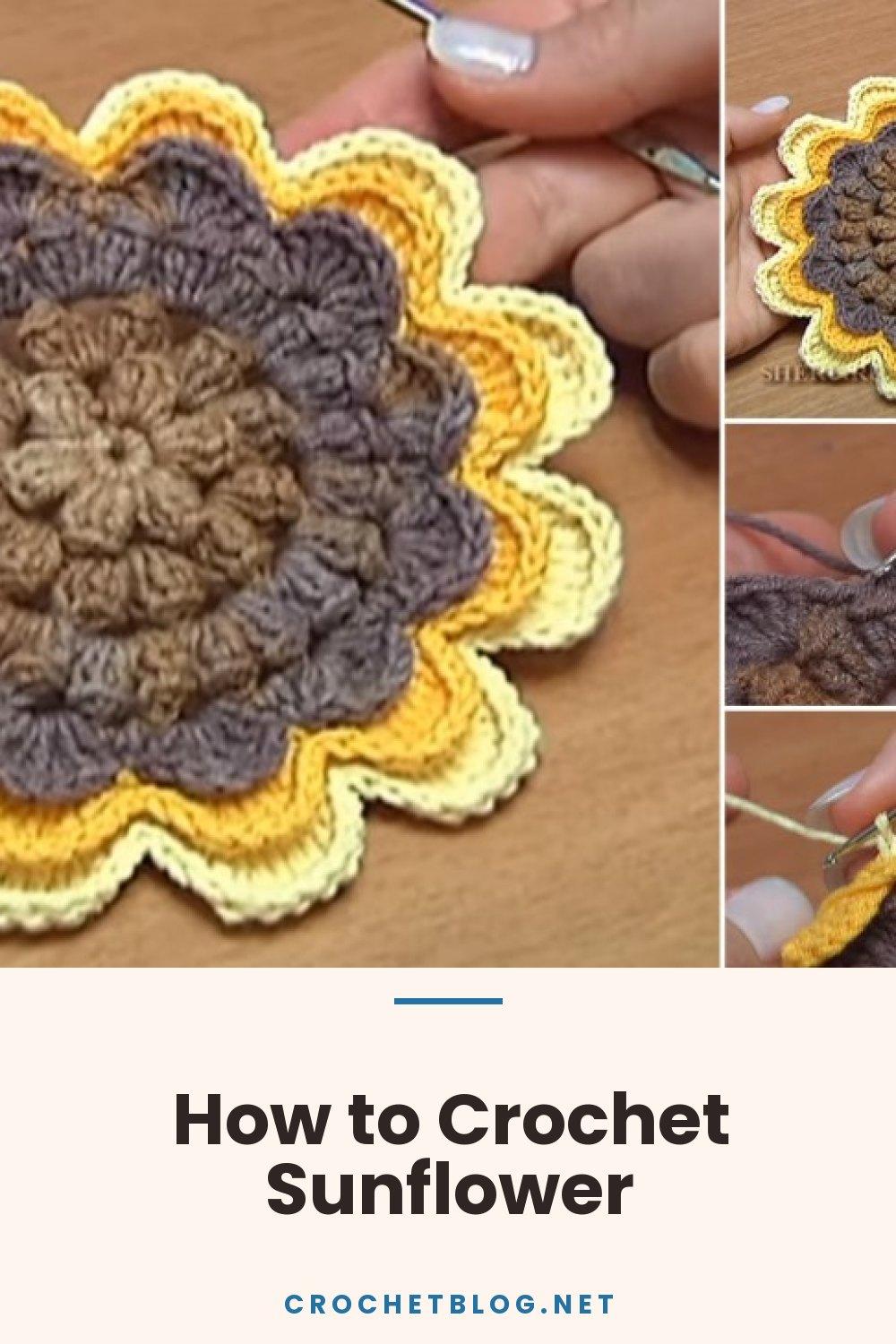 How to Crochet Sunflower