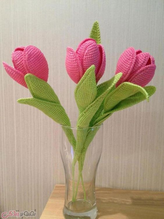 how to crochet tulips tutorial 3