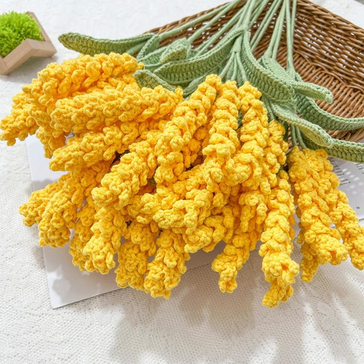 how to crochet wheat 5