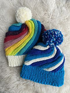 how to knit a spiral swirl beanie 2