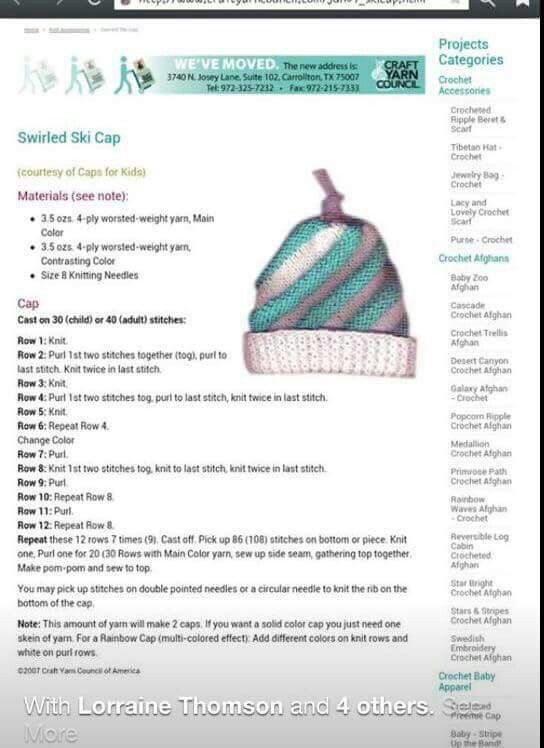 how to knit a spiral swirl beanie 4