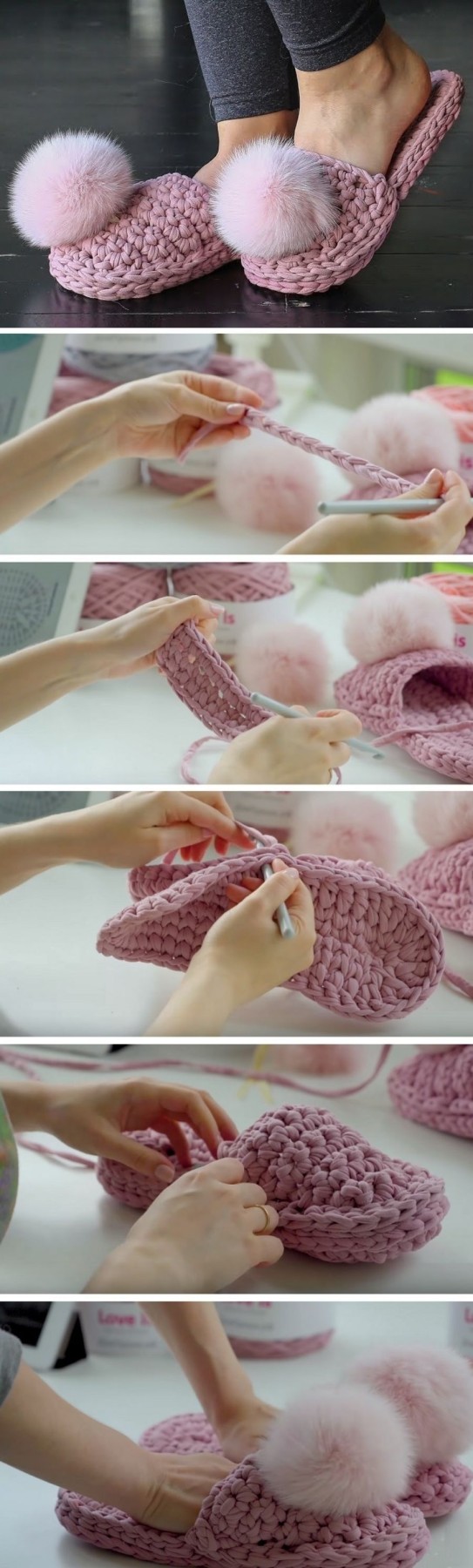 how to knit slippers for beginners step by step