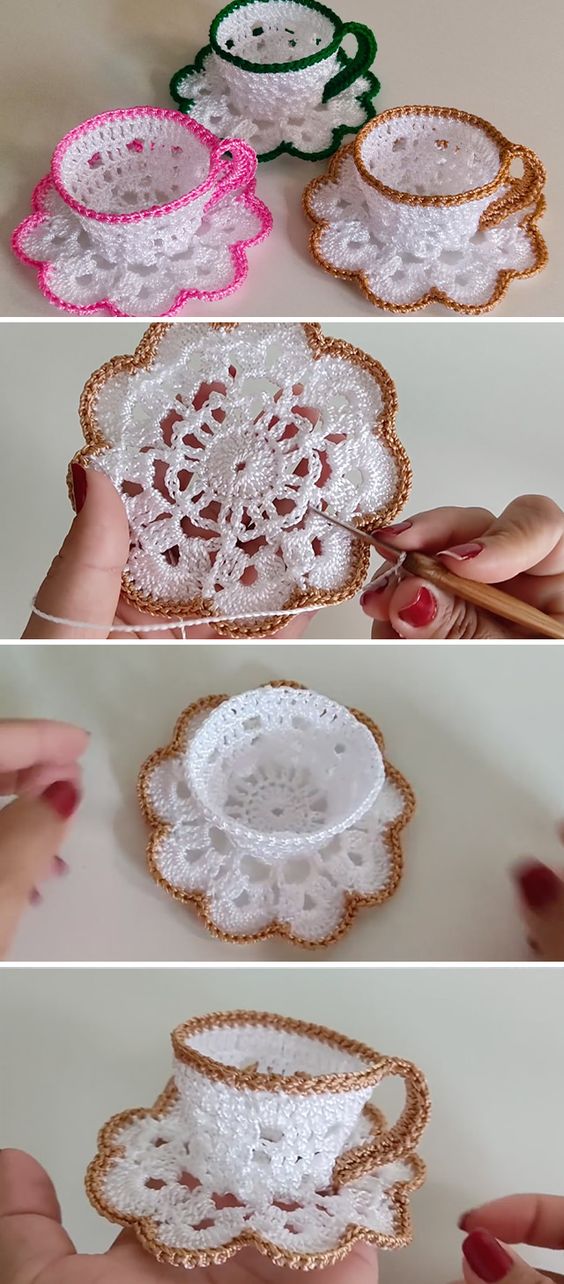 how to make a crochet teacup