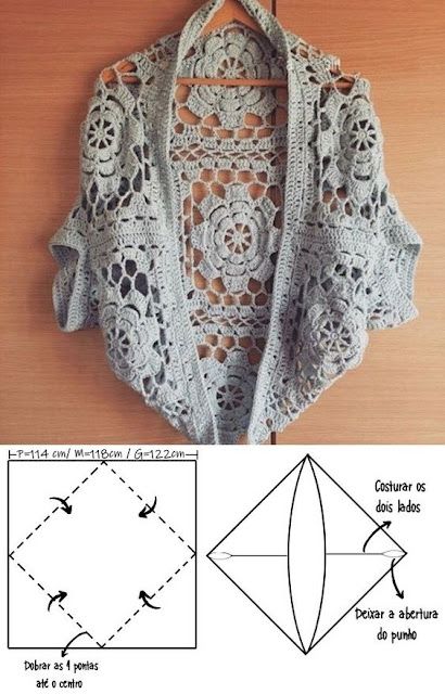 how to make a crocheted cardigan 3