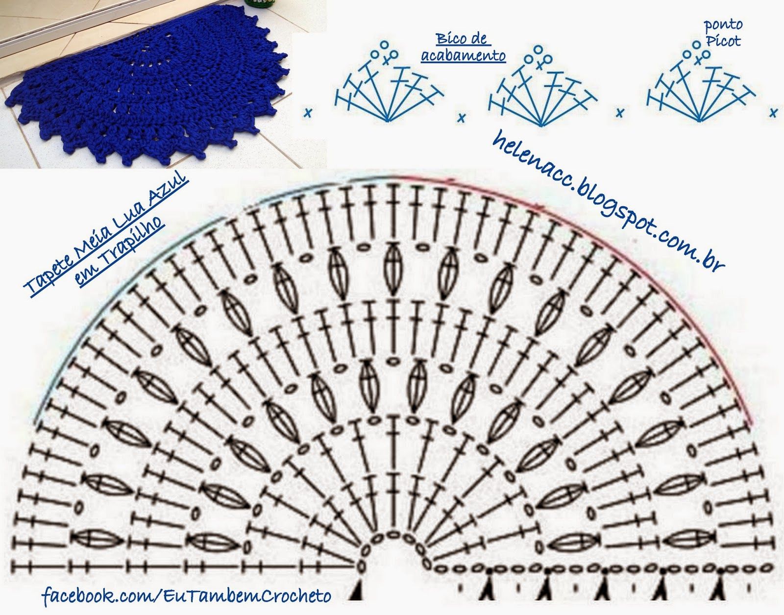 how to make a half moon rug 1