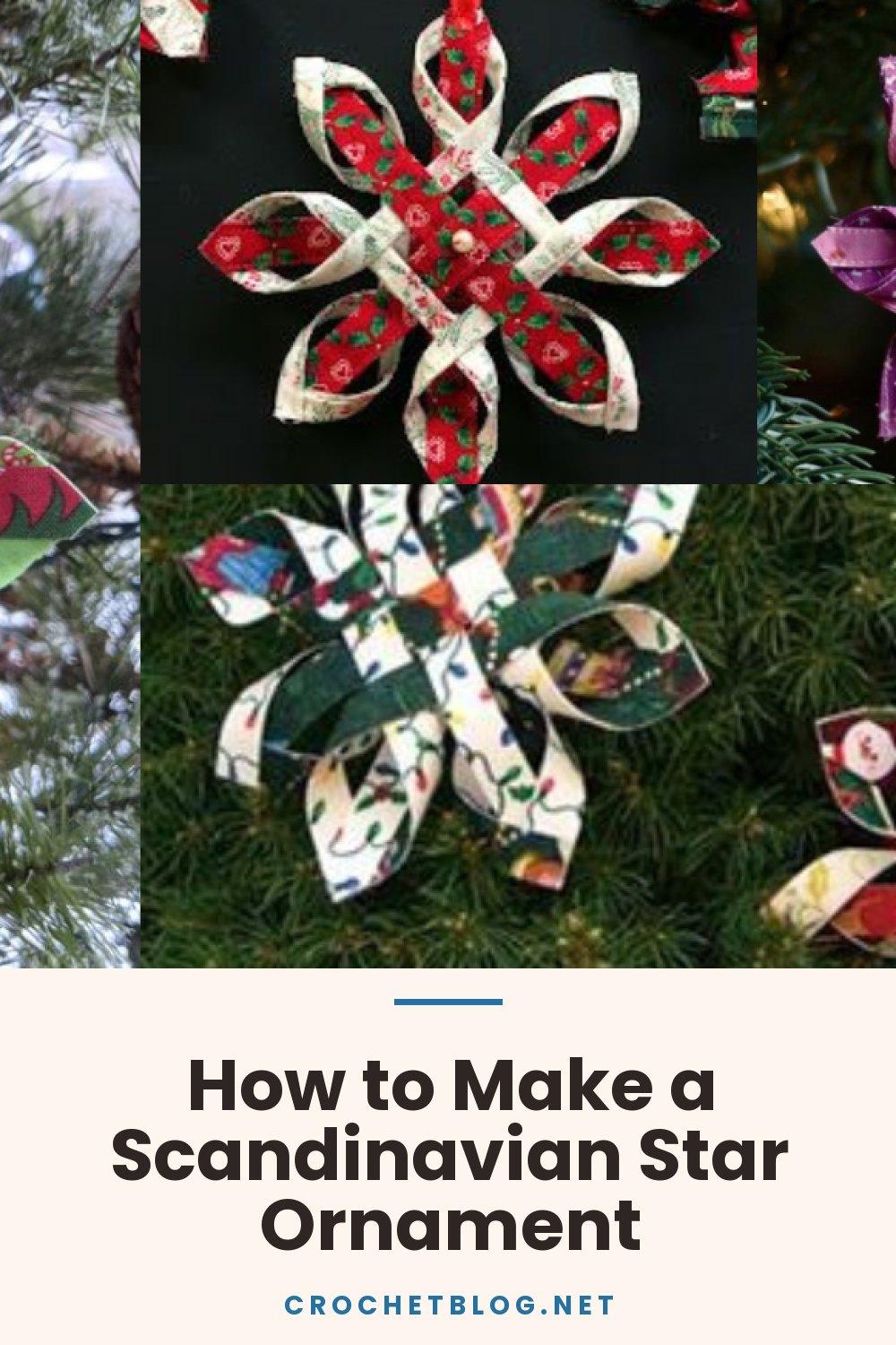 How to Make a Scandinavian Star Ornament