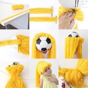 how to make a yarn wig