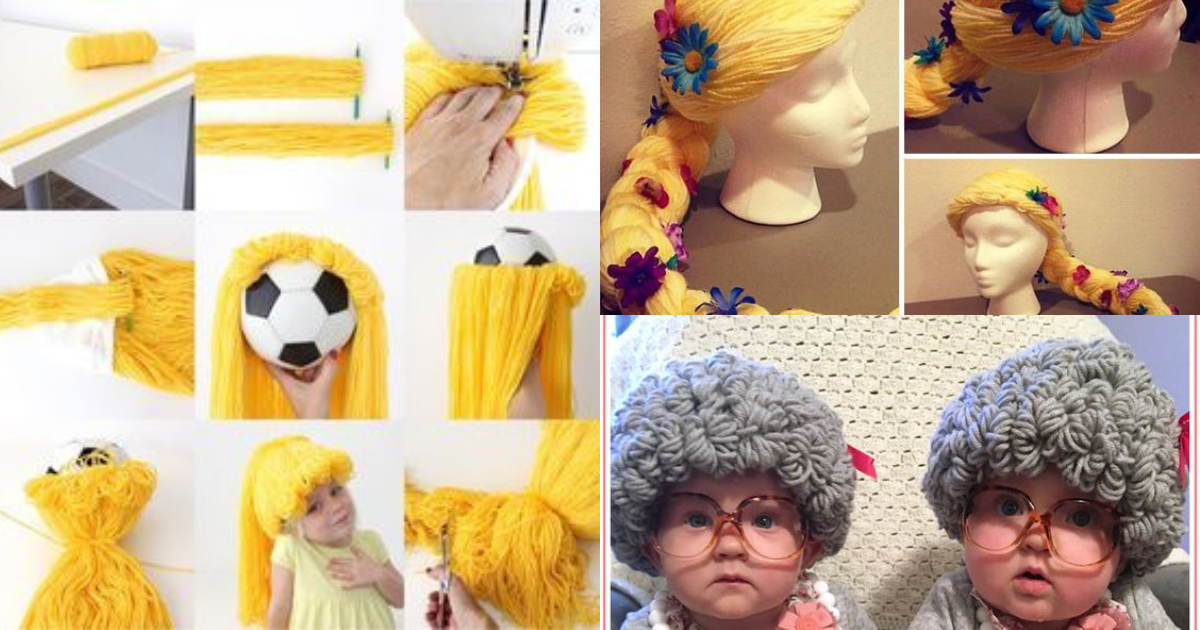 how to make a yarn wig