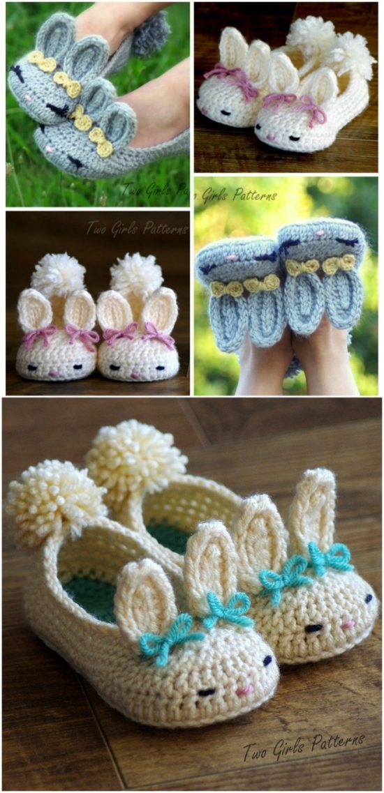how to make crochet bunny baby shoes 1