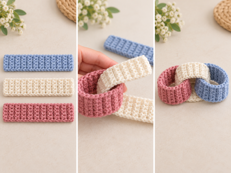 how to make crochet chains for christmas