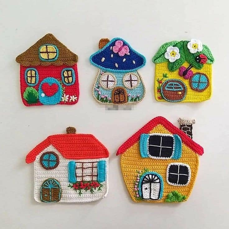 how to make houses in crochet 1