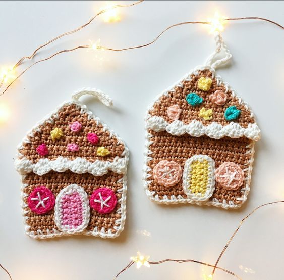 how to make houses in crochet 8