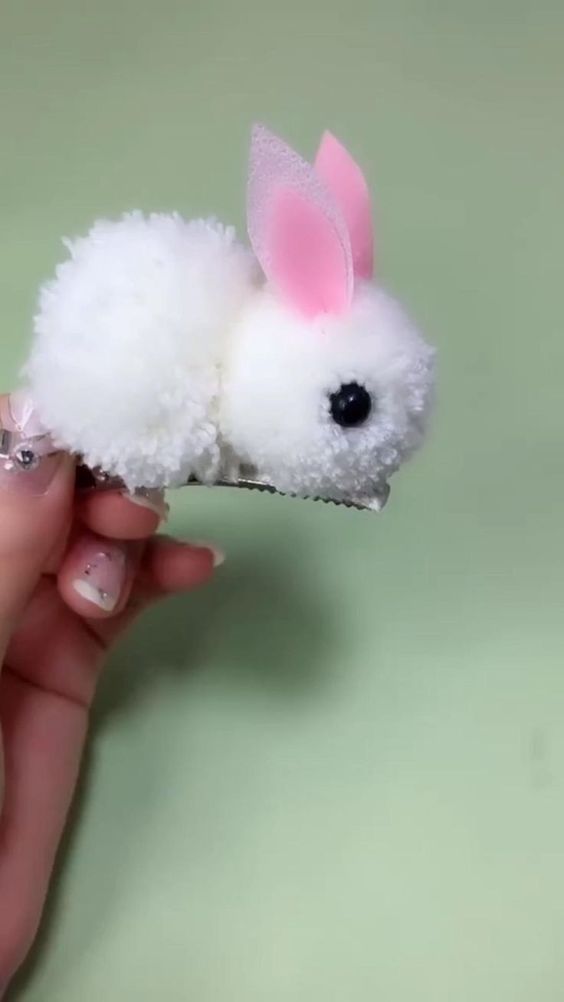 how to make pom pom cute animals 9
