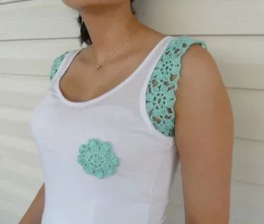 how to upcycle clothes with crochet 10