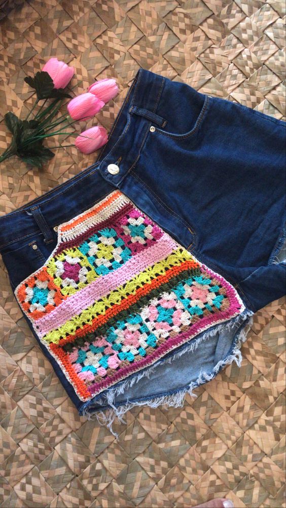 how to upcycle clothes with crochet 5