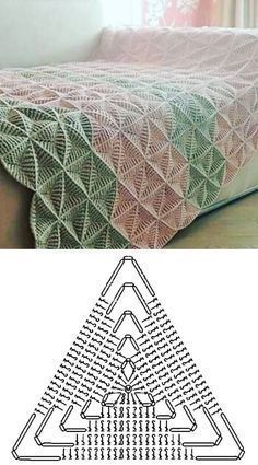 ideas for using crochet triangles 1