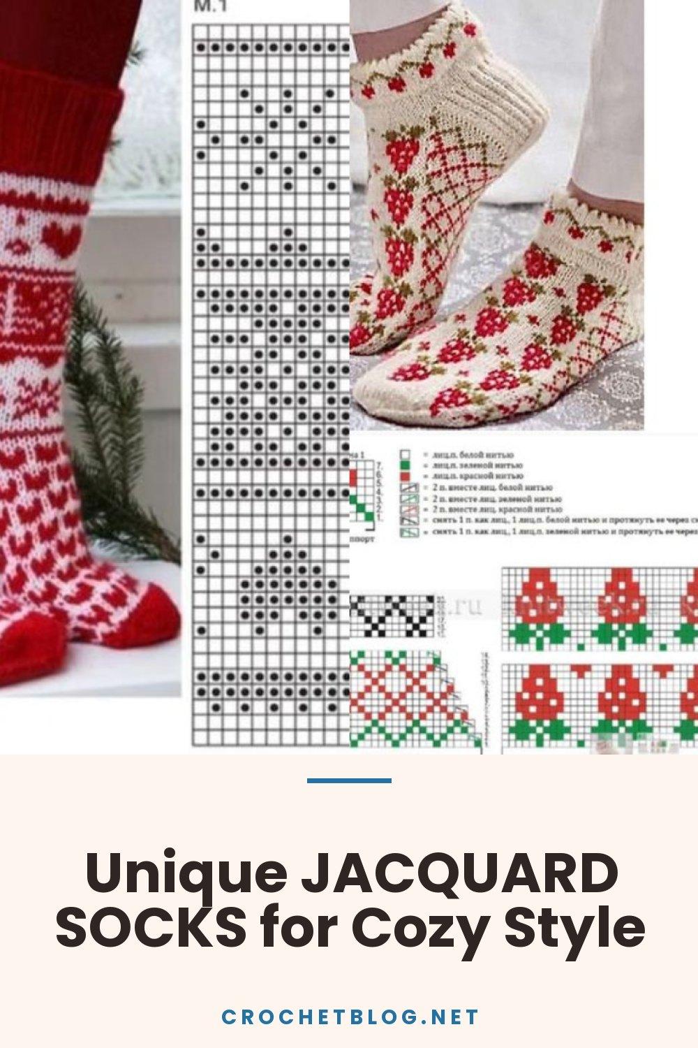 Unique JACQUARD SOCKS for Cozy Style