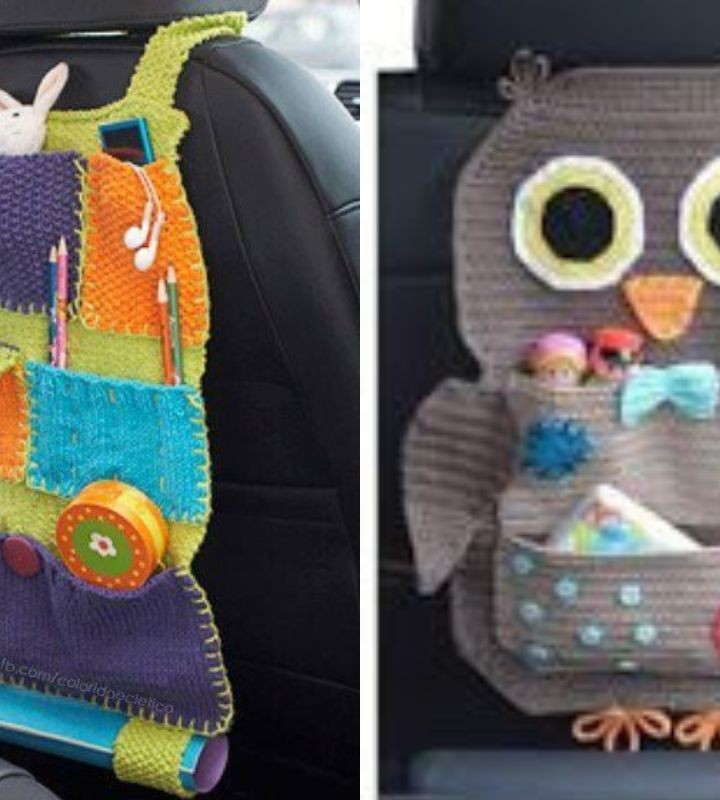 Creative Kids Crochet Car Organizers Ideas