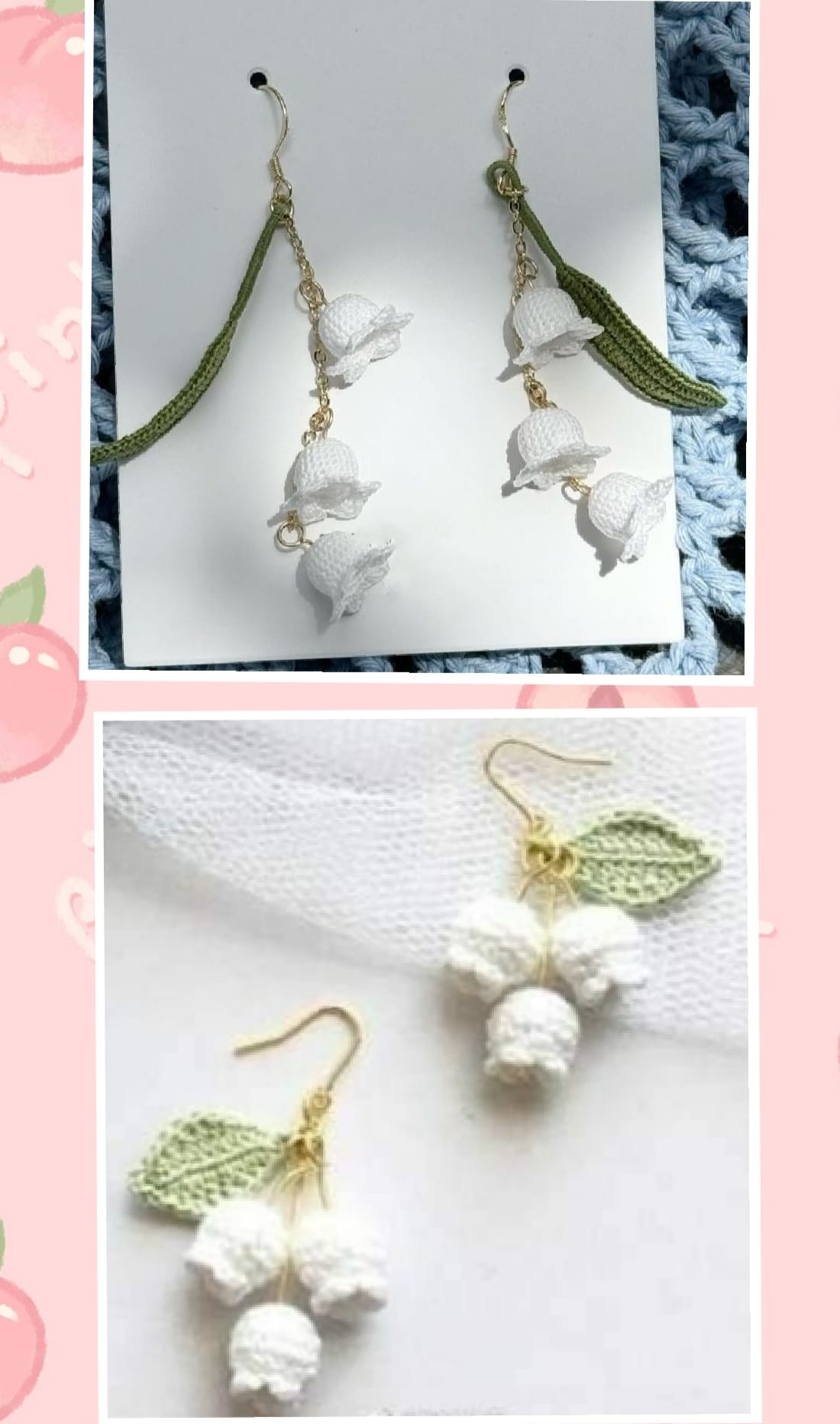 knit bell flower easy 4