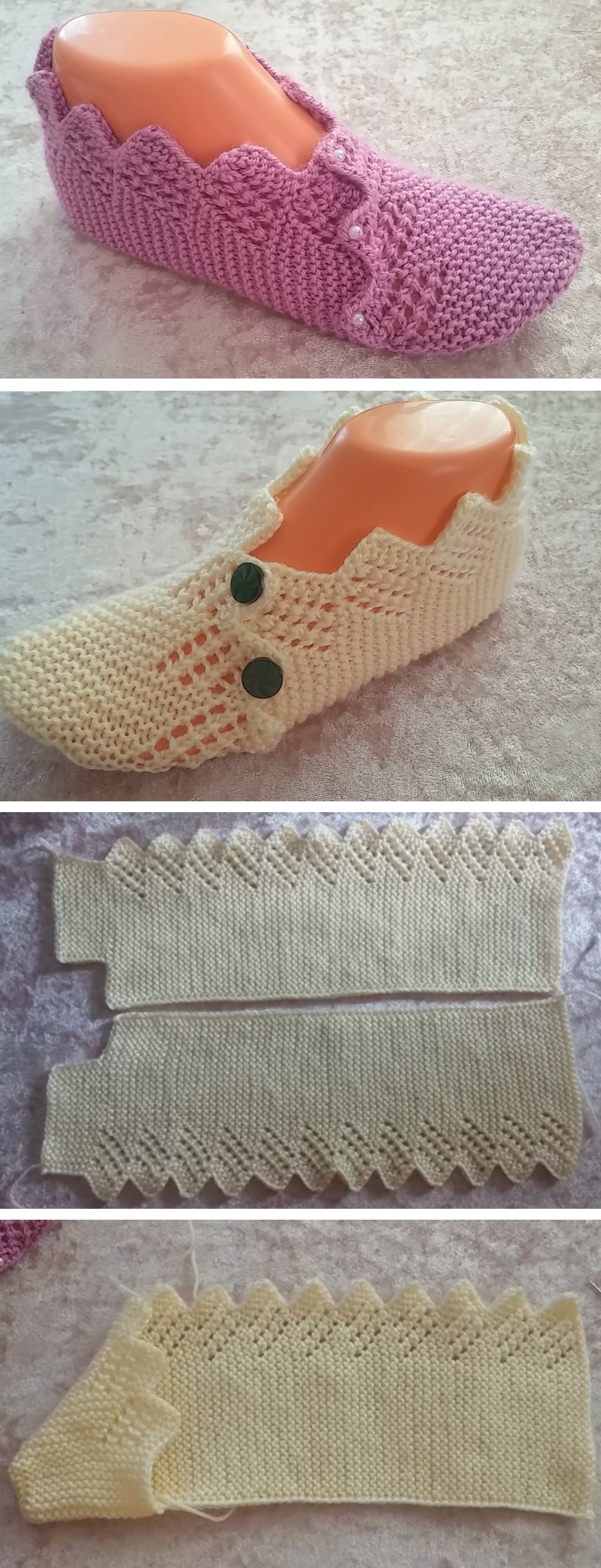 knitted ankle boots with buttons 8