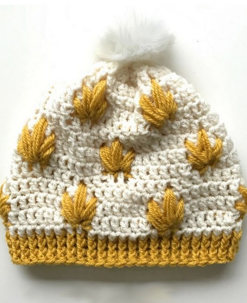 leafly autumn hat free crochet pattern 1