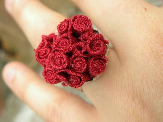 learn how to make beautiful crochet rings 5