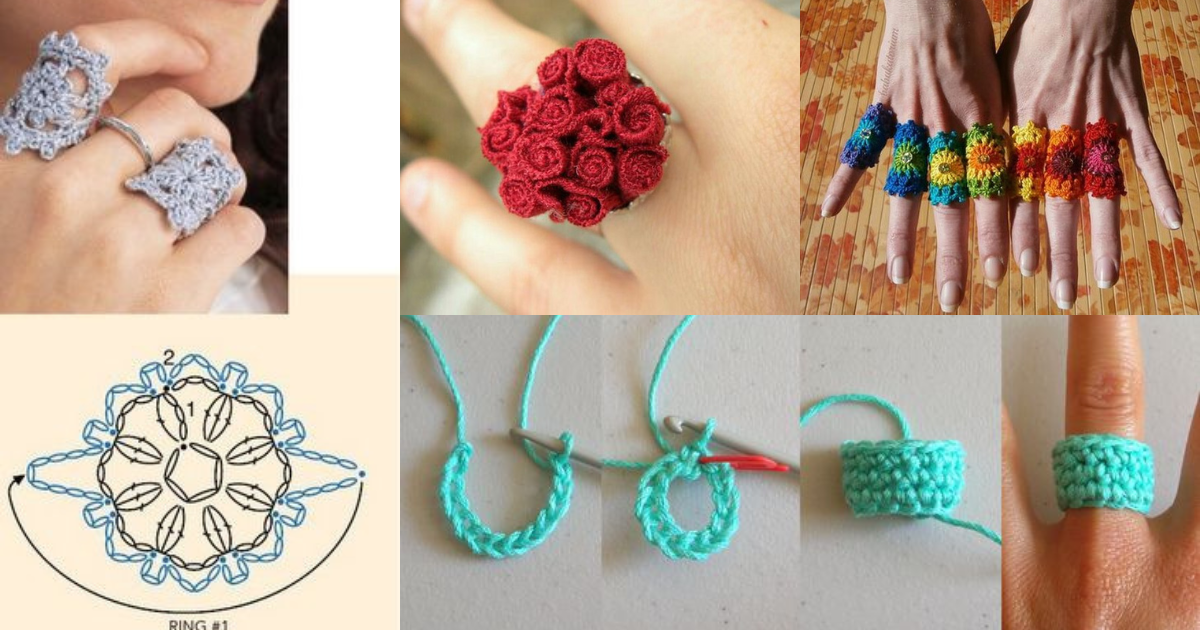 learn how to make beautiful crochet rings