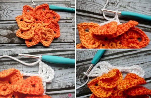 leaves fall crochet granny square 7