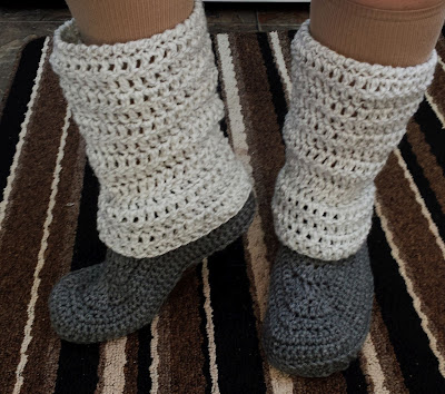 legwarmer slippers pattern