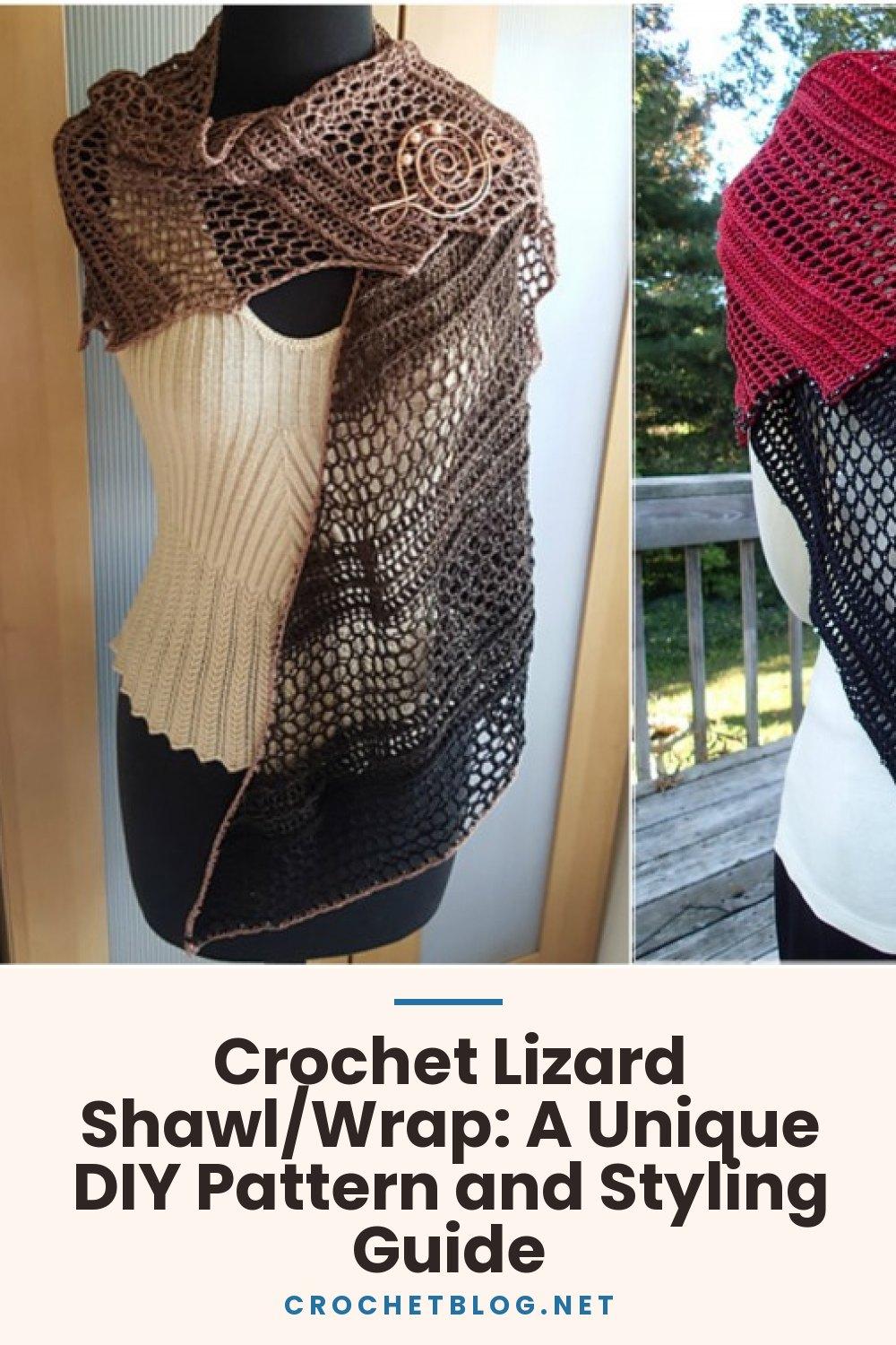 Crochet Lizard Shawl/Wrap: A Unique DIY Pattern and Styling Guide