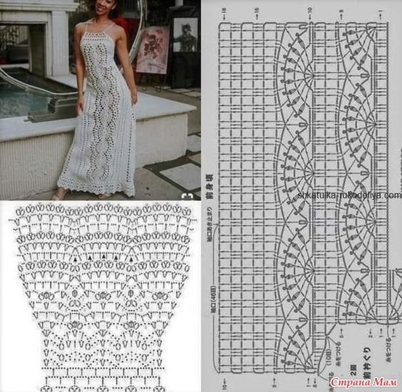 long crochet dress for summer