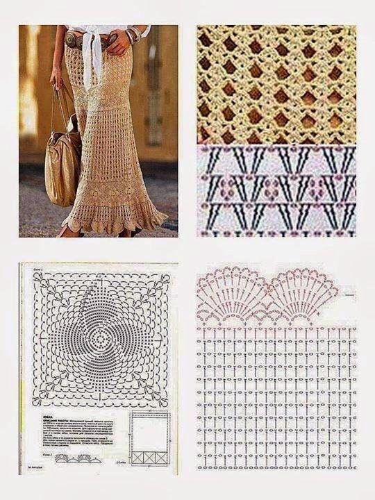 long crochet skirt 5