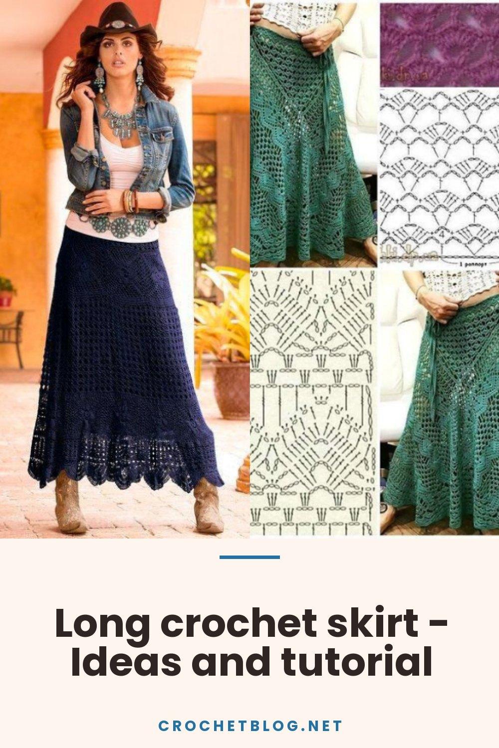 Long crochet skirt - Ideas and tutorial